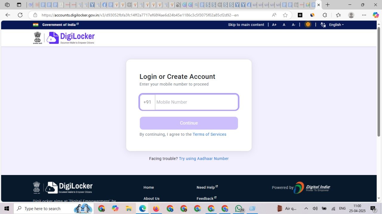 digilocker login